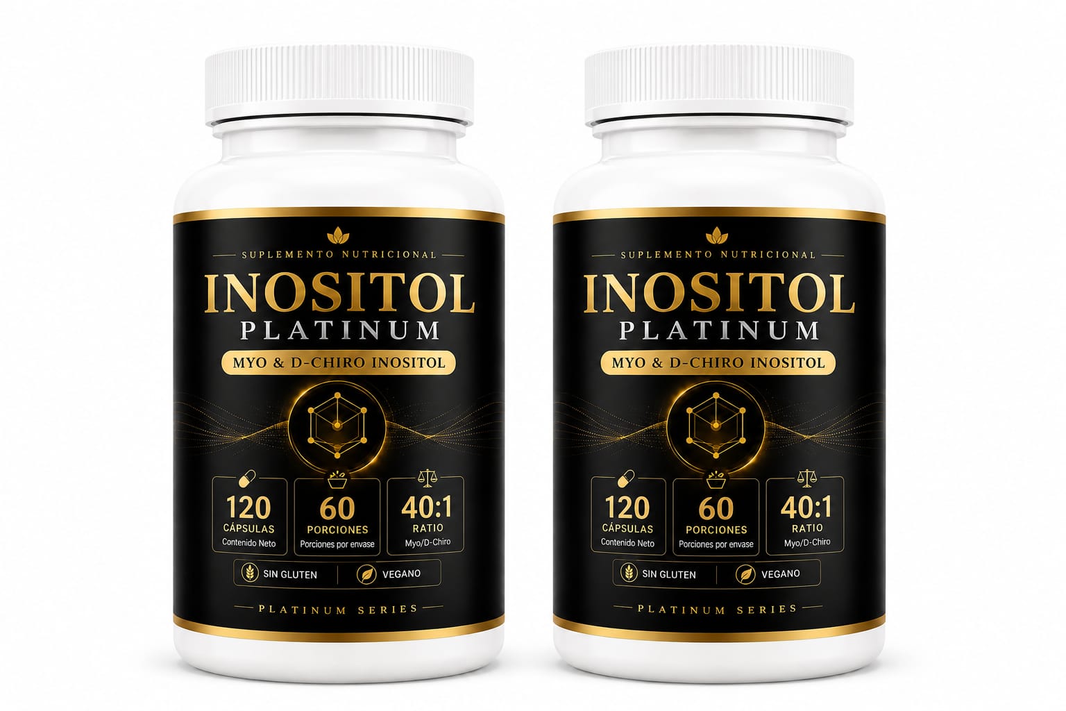 2 Frascos Inositol Platinum + Envio Gratis